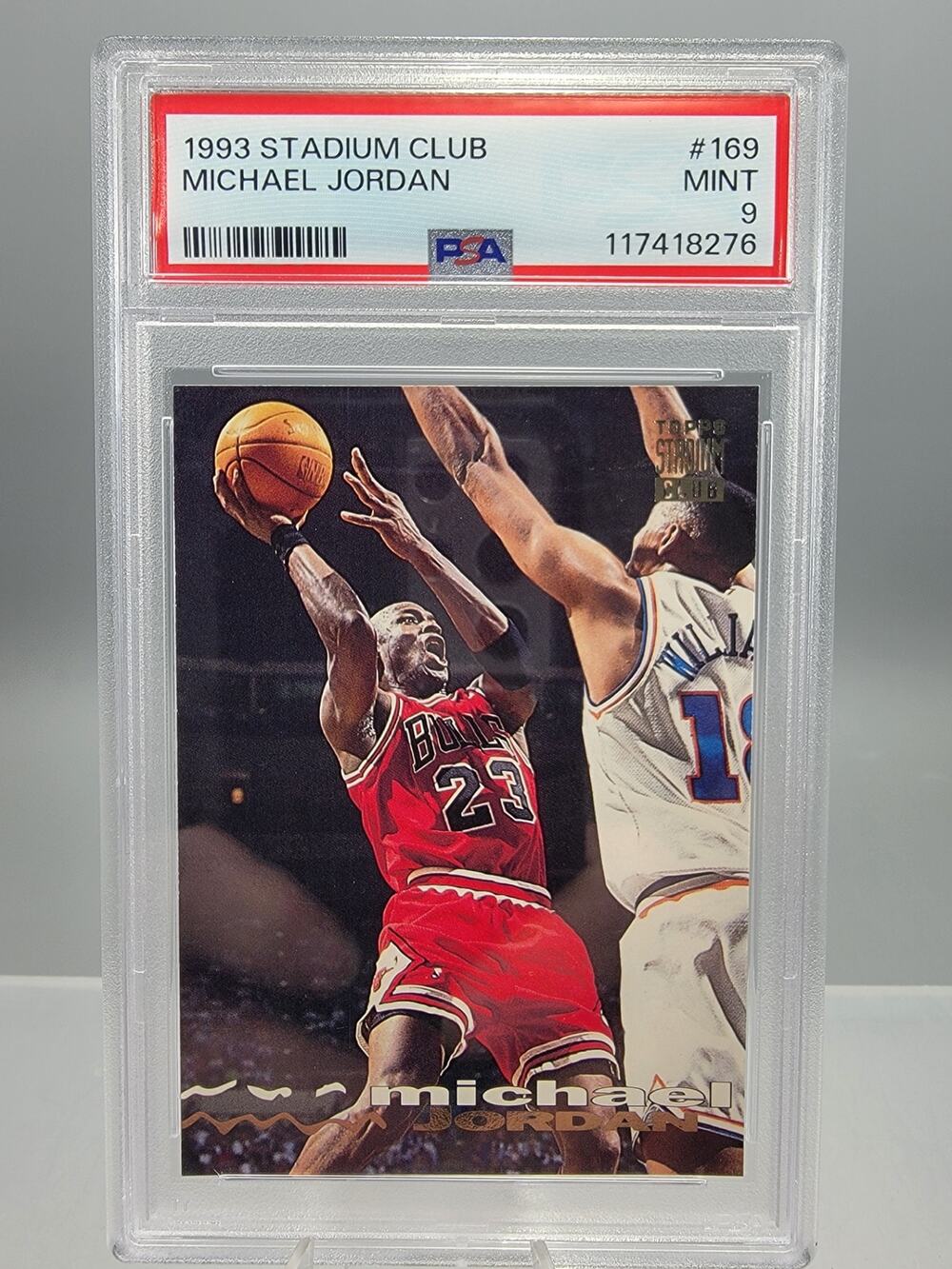 1993 Topps Stadium Club Basketball Michael Jordan #169 PSA 9 Chicago Bulls HOF